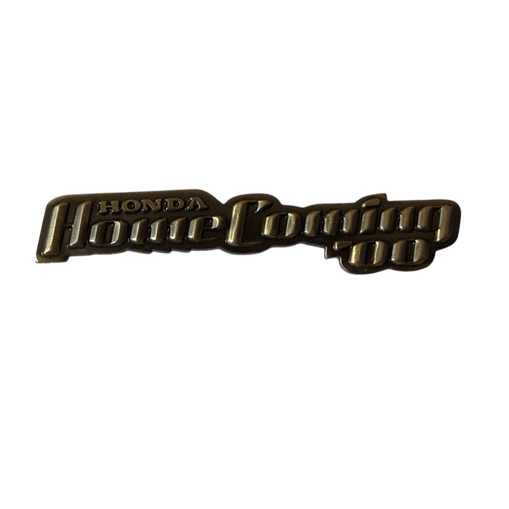 Vtg Honda Homecoming '00 Lapel Pin Black Gold Tone‎ Motorcycle Collectible 2000